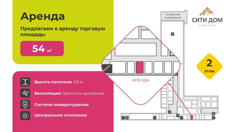 Аренда 54 кв.м