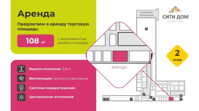 Аренда 108 кв.м